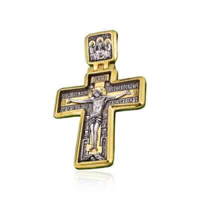картинка Крест из серебра "Дивеевский" (28011) 